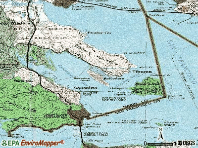 Belvedere topographic map