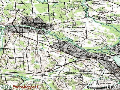 Village Green topographic map