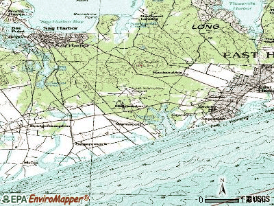 Wainscott topographic map