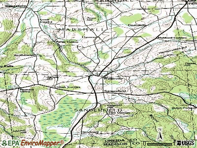 Waterville topographic map