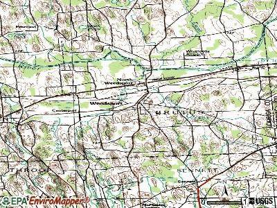 Weedsport topographic map