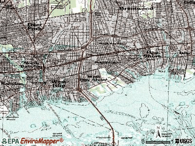 West Bay Shore topographic map