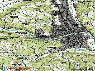 West Elmira topographic map