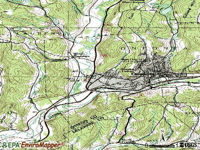 West End topographic map