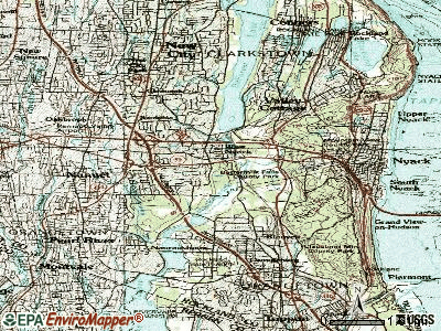 West Nyack topographic map