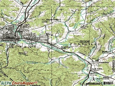Weston Mills topographic map