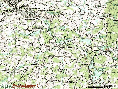 West Sand Lake topographic map