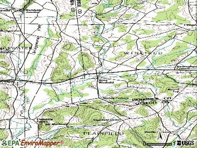 West Winfield topographic map
