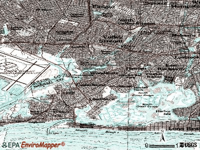 Woodmere topographic map