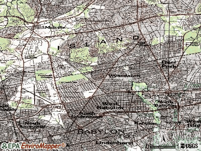 Wyandanch topographic map
