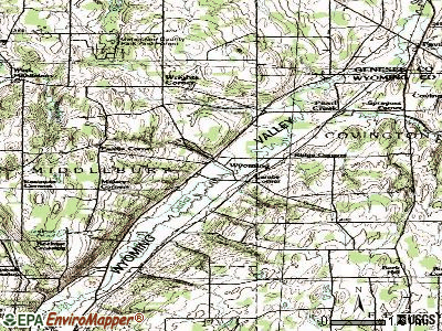 Wyoming topographic map