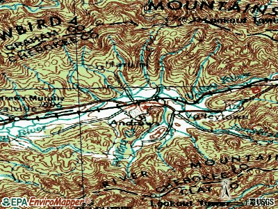 Andrews topographic map