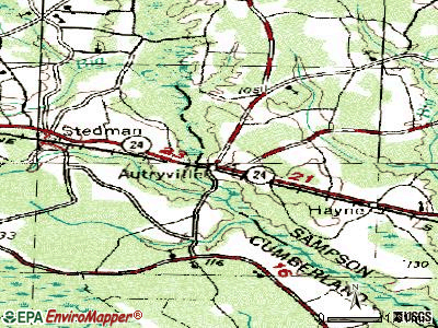 Autryville topographic map