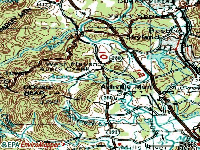 Avery Creek topographic map