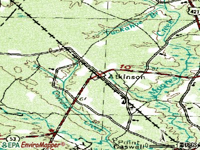 Badin topographic map
