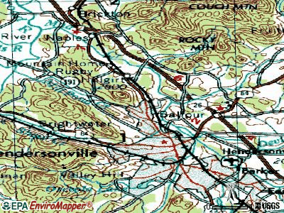 Balfour topographic map