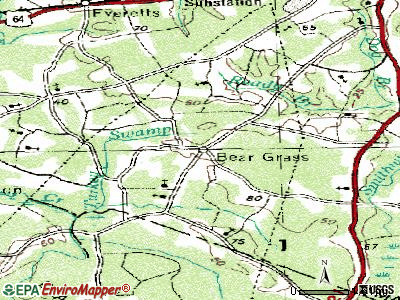 Beargrass topographic map