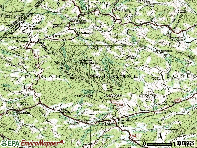 Beech Mountain topographic map