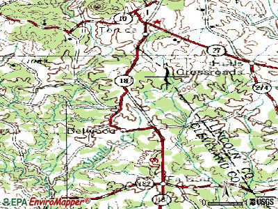 Belmont topographic map