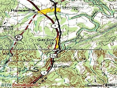 Garden City topographic map