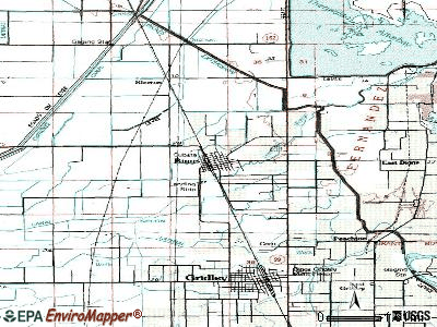 Biggs topographic map