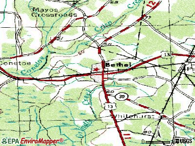 Bethel topographic map