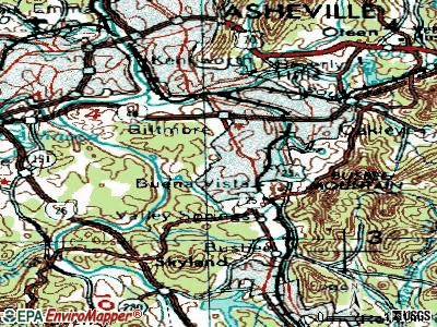 Biltmore Forest topographic map