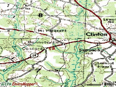 Bonnetsville topographic map