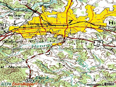 Brookford topographic map