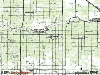 Biola topographic map