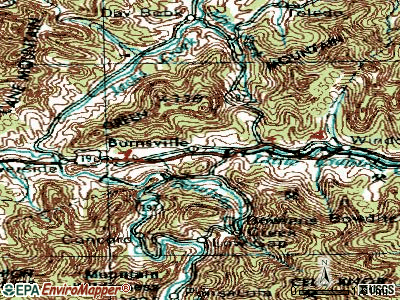 Burnsville topographic map