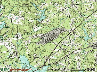 Butner topographic map
