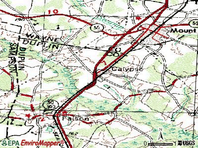 Calypso topographic map