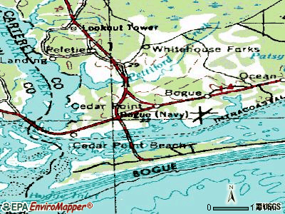 Cape Carteret topographic map