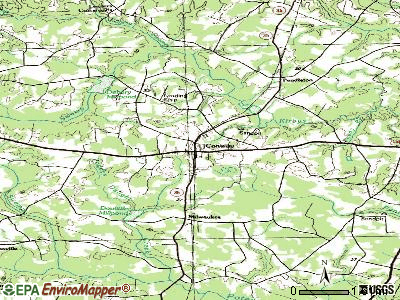 Conway topographic map