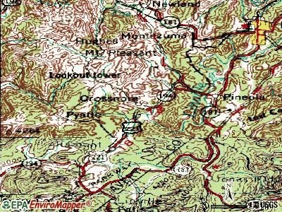 Crossnore topographic map