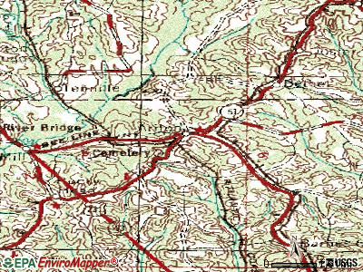 Ariton topographic map