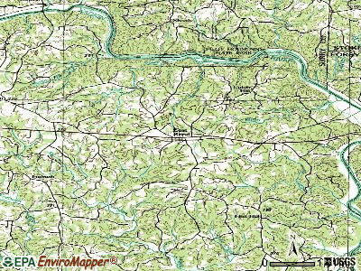 East Bend topographic map
