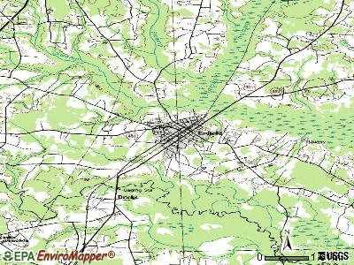 Enfield topographic map