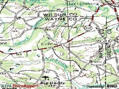 Eureka topographic map