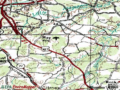 Forest Oaks topographic map