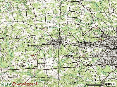 Gibsonville topographic map