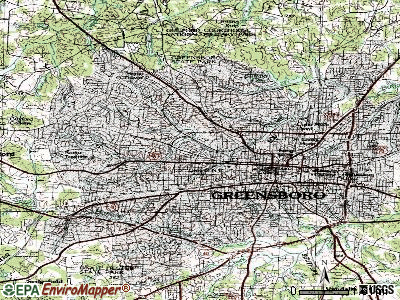 tornado north carolina map. Greensboro topographic map