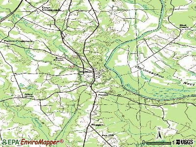 Halifax topographic map