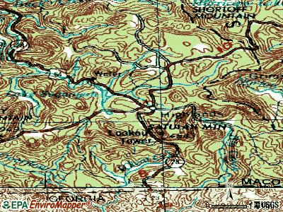 Highlands topographic map