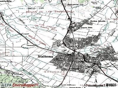 Boronda topographic map