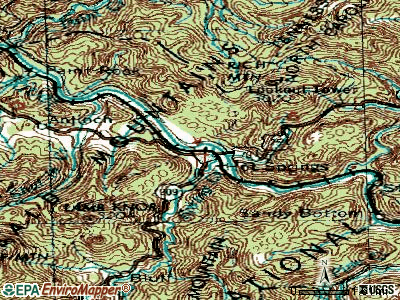 Hot Springs topographic map