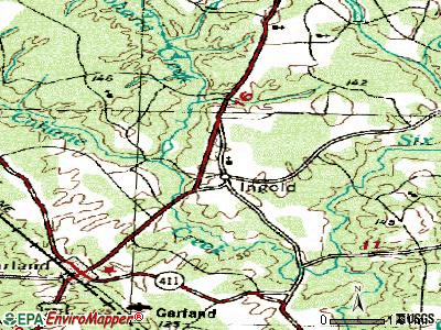 Ingold topographic map