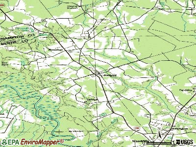 Kelford topographic map