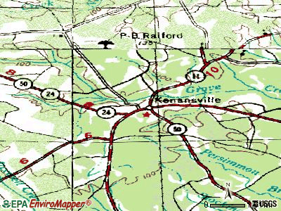 Kenansville topographic map